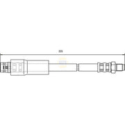 NAPA Brake Hydraulic Hose Line Rear NBH1274