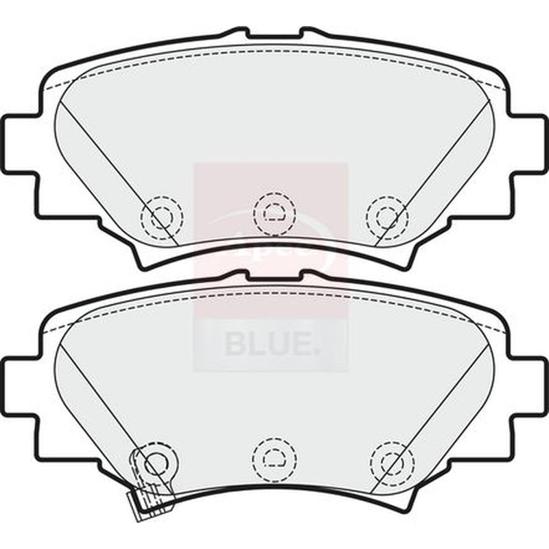 Apec Rear Brake Pad Set PD3748