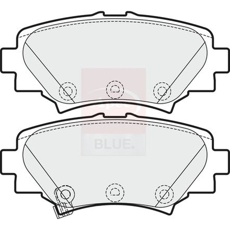 Apec Rear Brake Pad Set PD3748