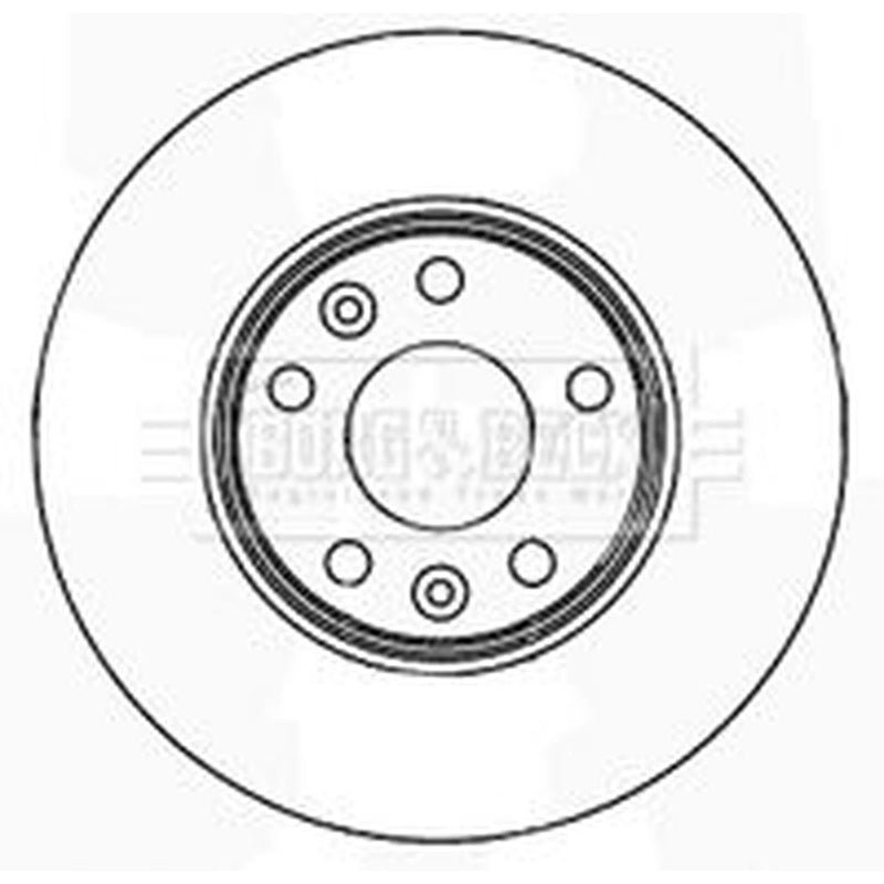 Borg & Beck 2 x Vented Front Brake Discs BBD5163