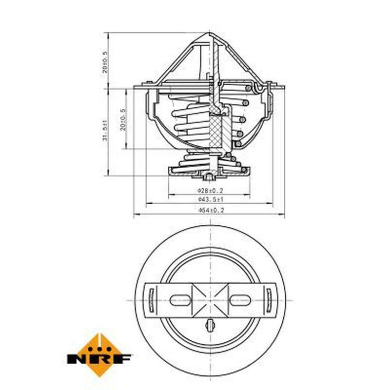 NRF Thermostat,Coolant 725060