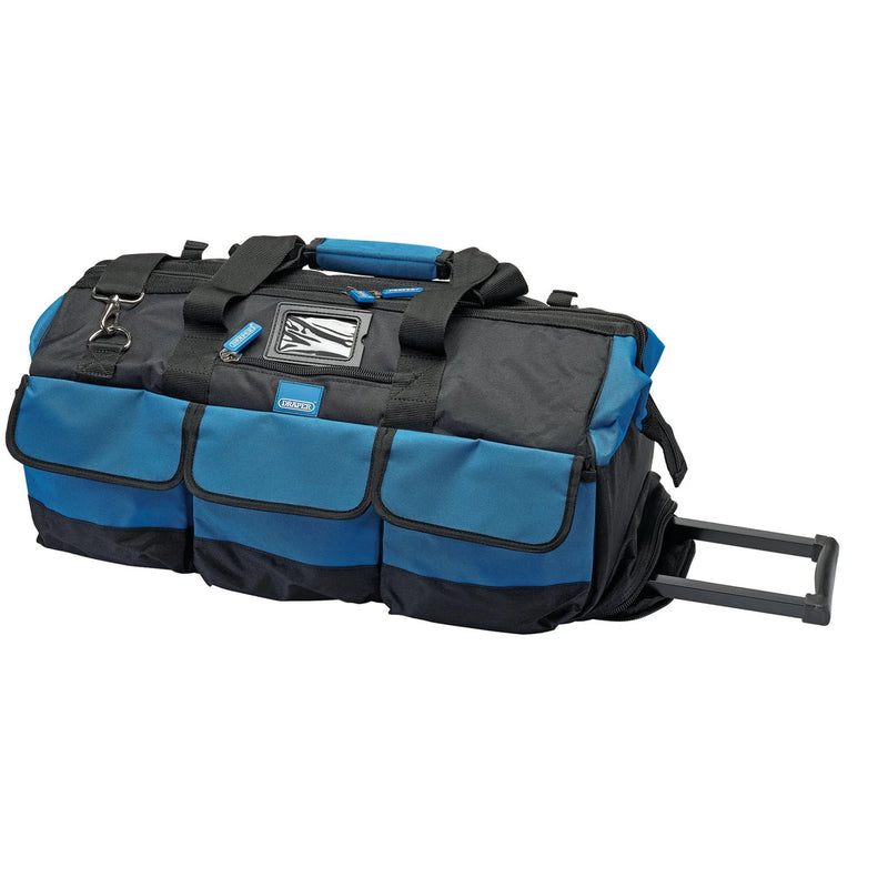 Draper Tool Bag on Wheels 600mm with Detachable Shoulder Strap