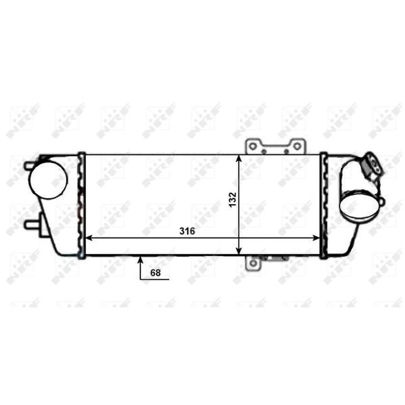 NRF Intercooler (Charge Air Cooler) 30525
