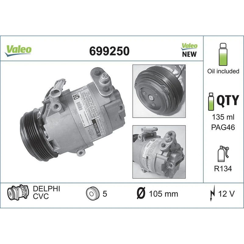 Valeo Air Conditioning Compressor 699250