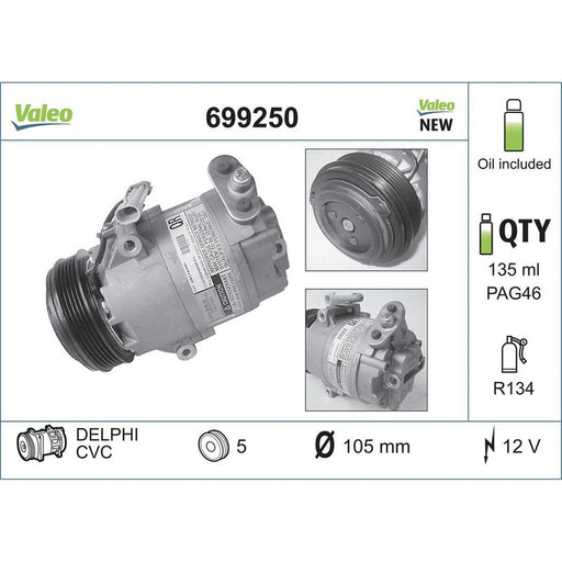 Valeo Air Conditioning Compressor 699250