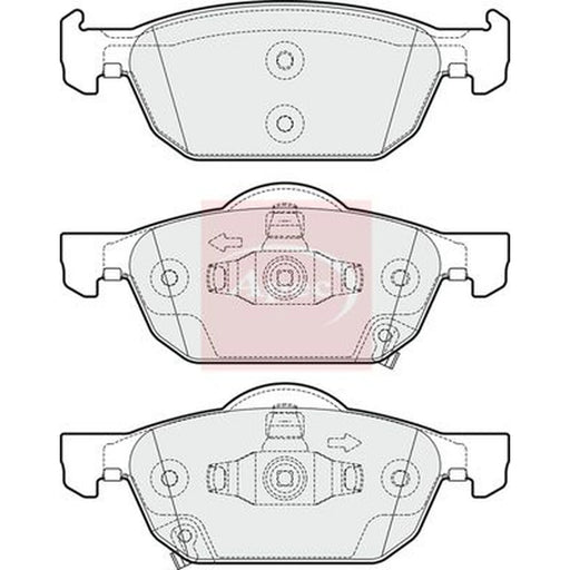 Apec Front Brake Pad Set PAD1692