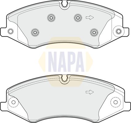 NAPA Front Vented & Rear Vented Brake Discs & Pads fits LAND ROVER