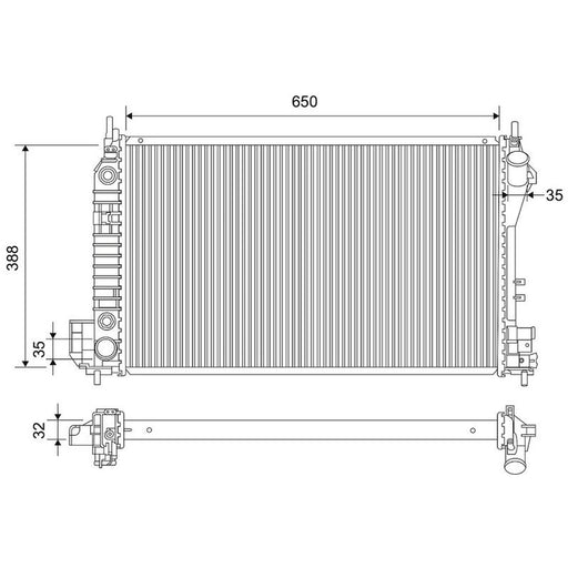 Valeo Engine Radiator 701854