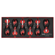 Teng Tools Stubby Screwdriver Set FOAMX2 6 Pieces