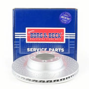 Borg & Beck 2 x Perforated/Vented Rear Brake Discs BBD6063S