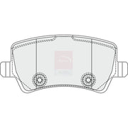 Apec Rear Brake Pad Set PD3353