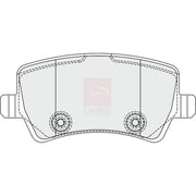 Apec Rear Brake Pad Set PD3353