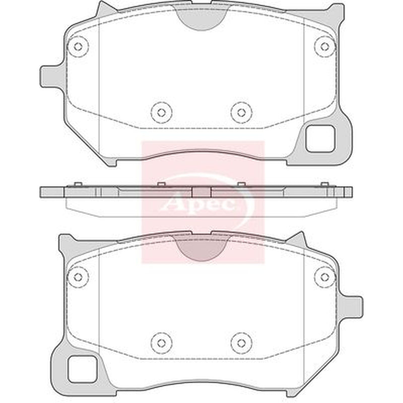 Apec Front Brake Pad Set PAD2378
