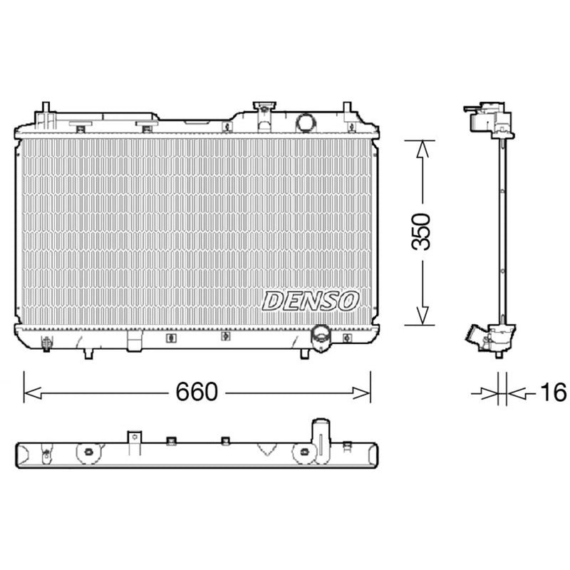 Denso Engine Radiator DRM40034