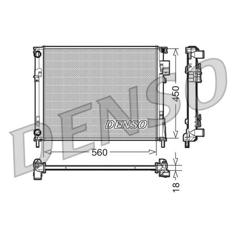 Denso Engine Radiator DRM23095