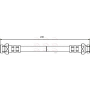 Apec Brake Hydraulic Hose Line Rear HOS3248