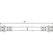 Apec Brake Hydraulic Hose Line Rear HOS3248