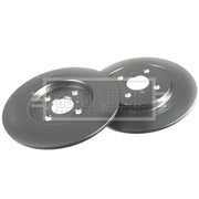 Borg & Beck 2 x Solid Rear Brake Discs BBD4601