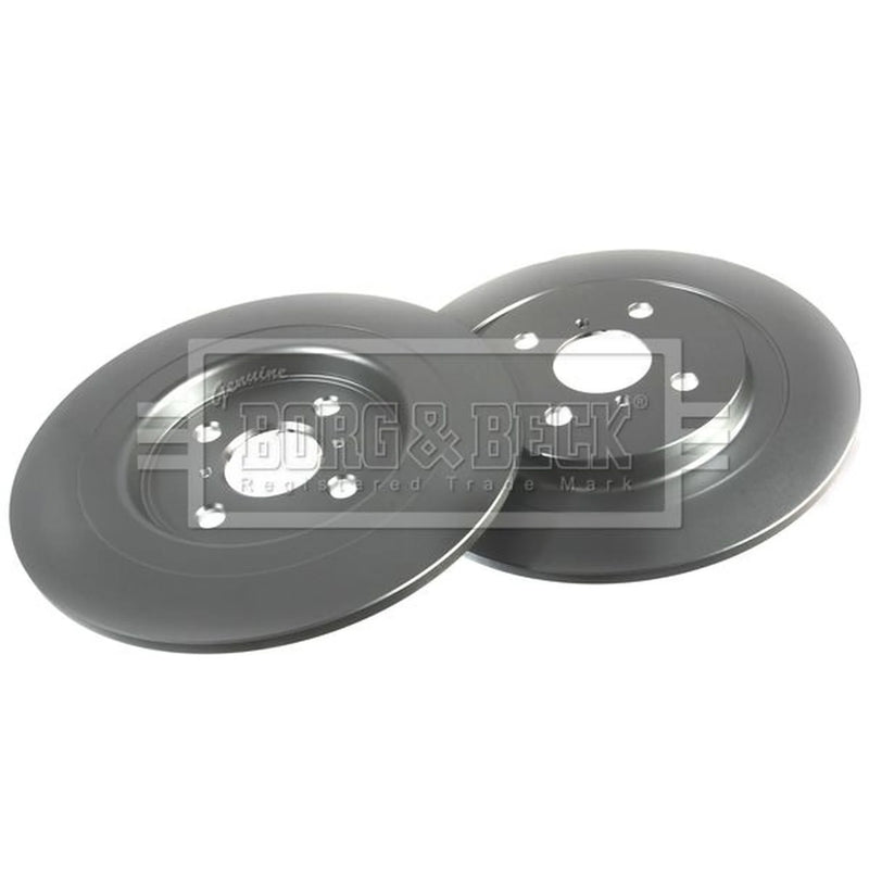 Borg & Beck 2 x Solid Rear Brake Discs BBD4601