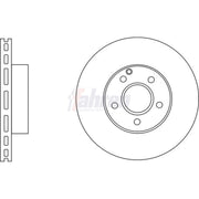 Fahren 2 x Vented Front Brake Discs FBD6542