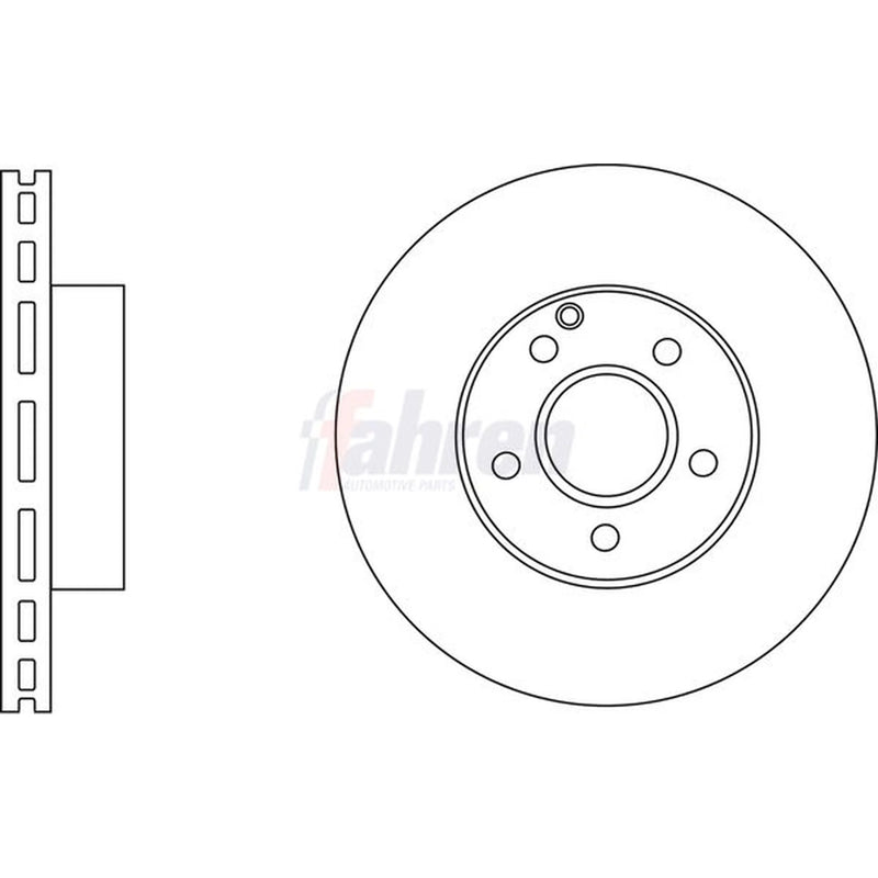 Fahren 2 x Vented Front Brake Discs FBD6542