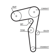 Gates Timing Belt Kit with Rollers K015646XS
