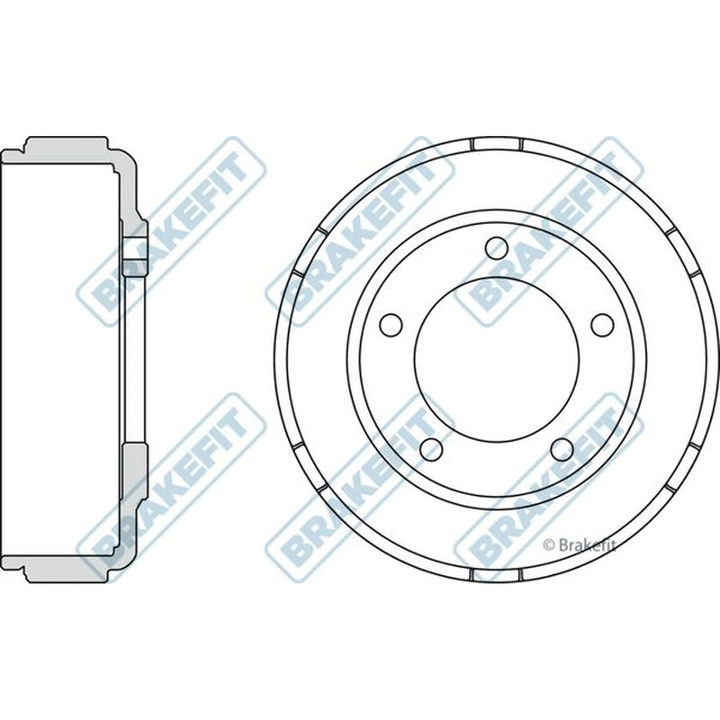 Apec Brake Drum Assembly Rear BDR9009