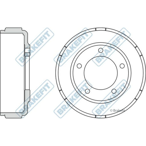 Apec Brake Drum Assembly Rear BDR9009