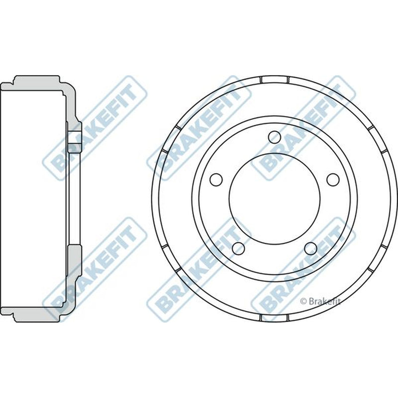Apec Brake Drum Assembly Rear BDR9009