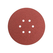 Faithfull Hook & Loop Sanding Disc DID2 Holed 150mm x 80G (Pack 5) - FAIADHL150M