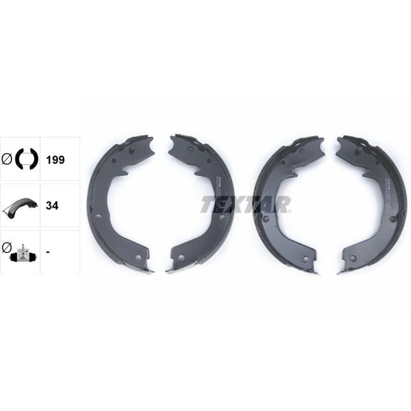 Textar Parking Brake Shoe Set 91066000