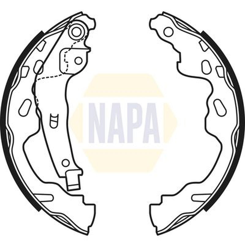 NAPA Brake Shoe Set Axle Kit NBS1054