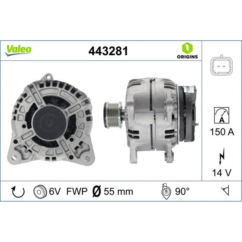 Valeo Car Alternator 12V 443281