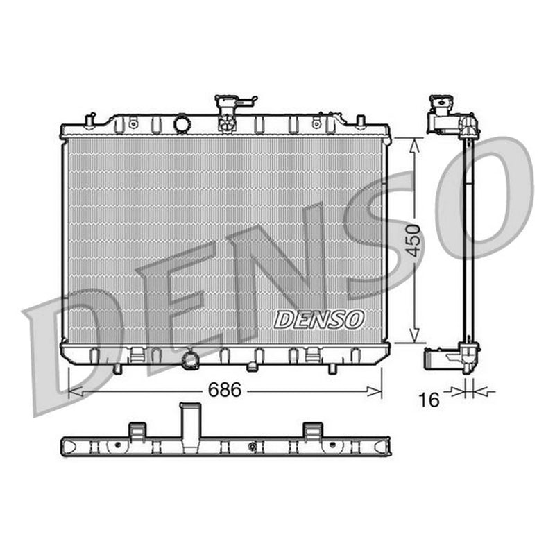 Denso Engine Radiator DRM46006