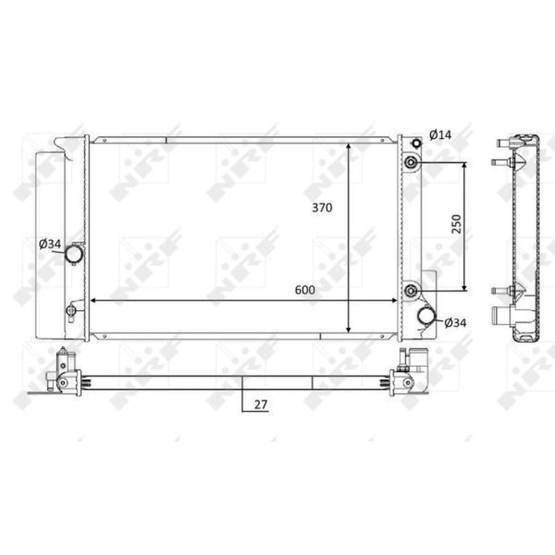 NRF Engine Radiator 59115