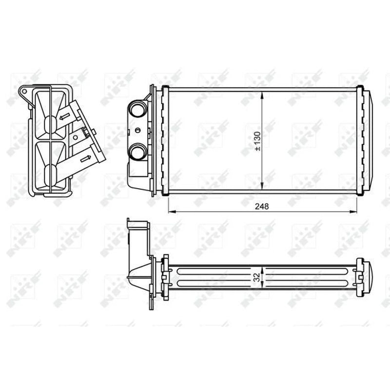 NRF Heater Matrix Core Heat Exchanger 54268