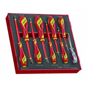 Teng Tools Insulated Screwdriver Set FOAM2 9 Pieces