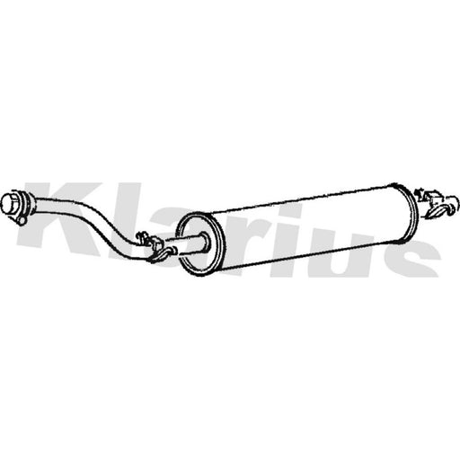 Klarius Box With Tail Pipe Rear MZ105P