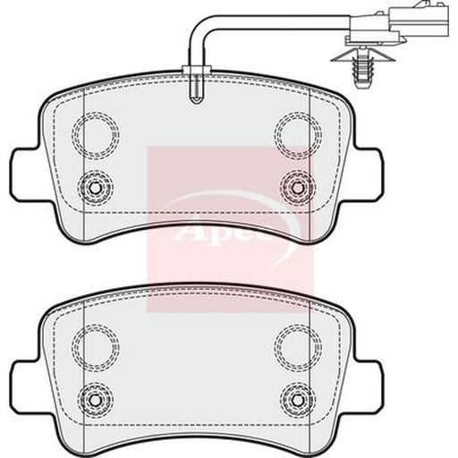 Apec Rear Brake Pad Set PAD1781