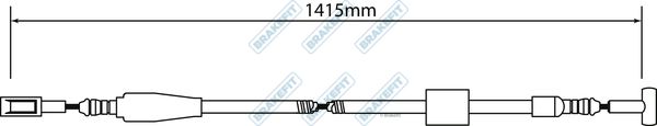 Apec Handbrake Cable Left Rear fits Iveco Daily V Platform/Chassis 2011-2014