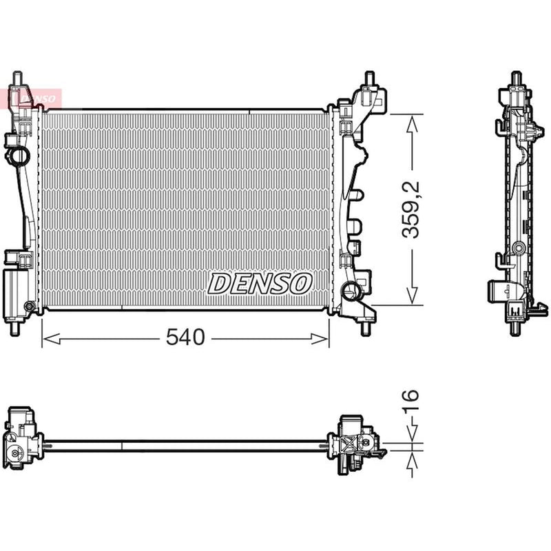 Denso Engine Radiator DRM20130