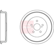 Apec Brake Drum Assembly Rear DRM9809