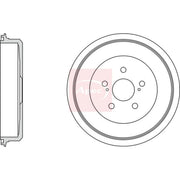 Apec Brake Drum Assembly Rear DRM9809
