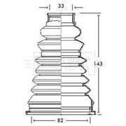 Borg & Beck Drive Shaft Bellow Kit Front Left Polychloroprene ( BCB2163R