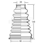 Borg & Beck Drive Shaft Bellow Kit Front Left Polychloroprene ( BCB2163R