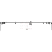 Apec Brake Hydraulic Hose Line Front HOS3957