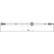 Apec Brake Hydraulic Hose Line Front HOS3957