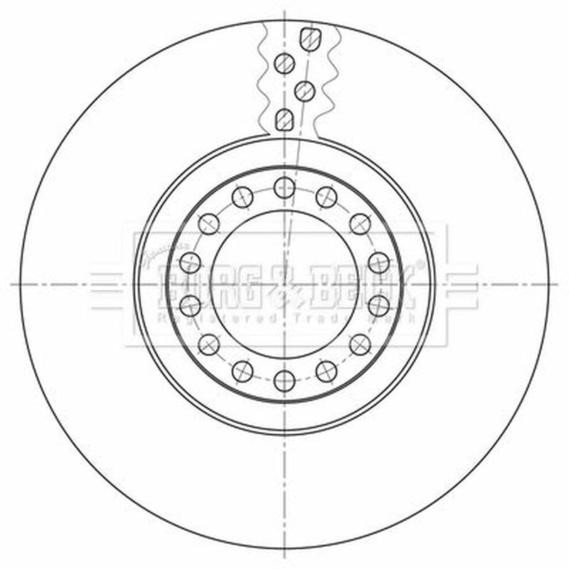 Borg & Beck 2 x Vented Front Brake Discs BBD32603