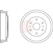 Apec Brake Drum Assembly Rear DRM9972