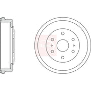 Apec Brake Drum Assembly Rear DRM9972